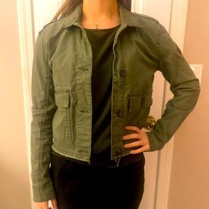 HOLLISTER JACKET, olive green, xs